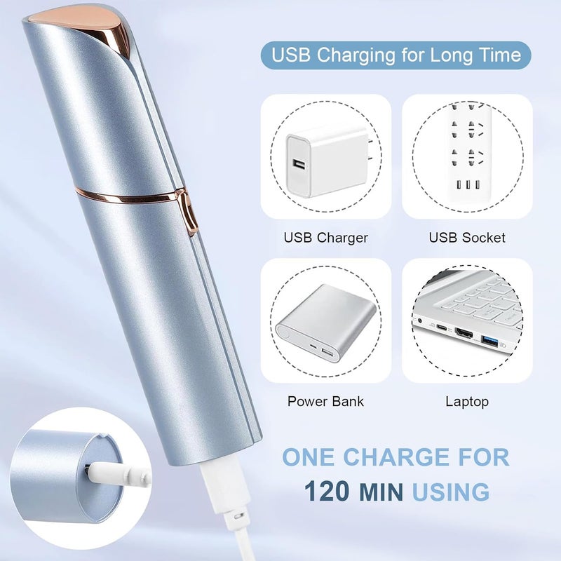 innobeaut Facial Hair Removal for Women, Electric Painless Facial Hair Remover for Face, Lip, Chin with USB Rechargeable - Image 3